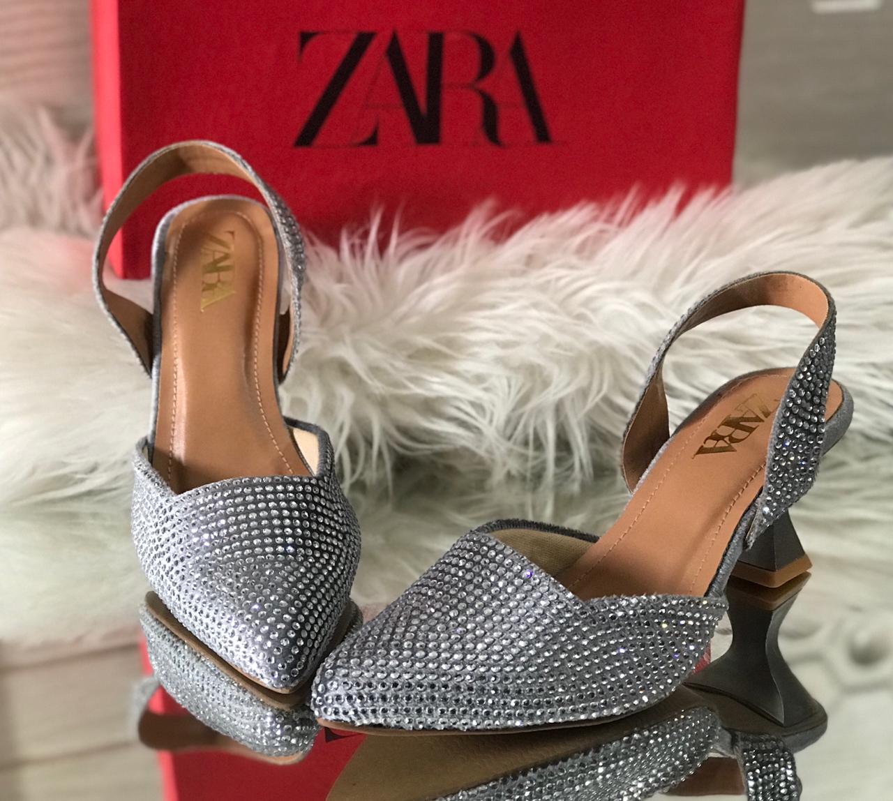 ZARA Stone Heels